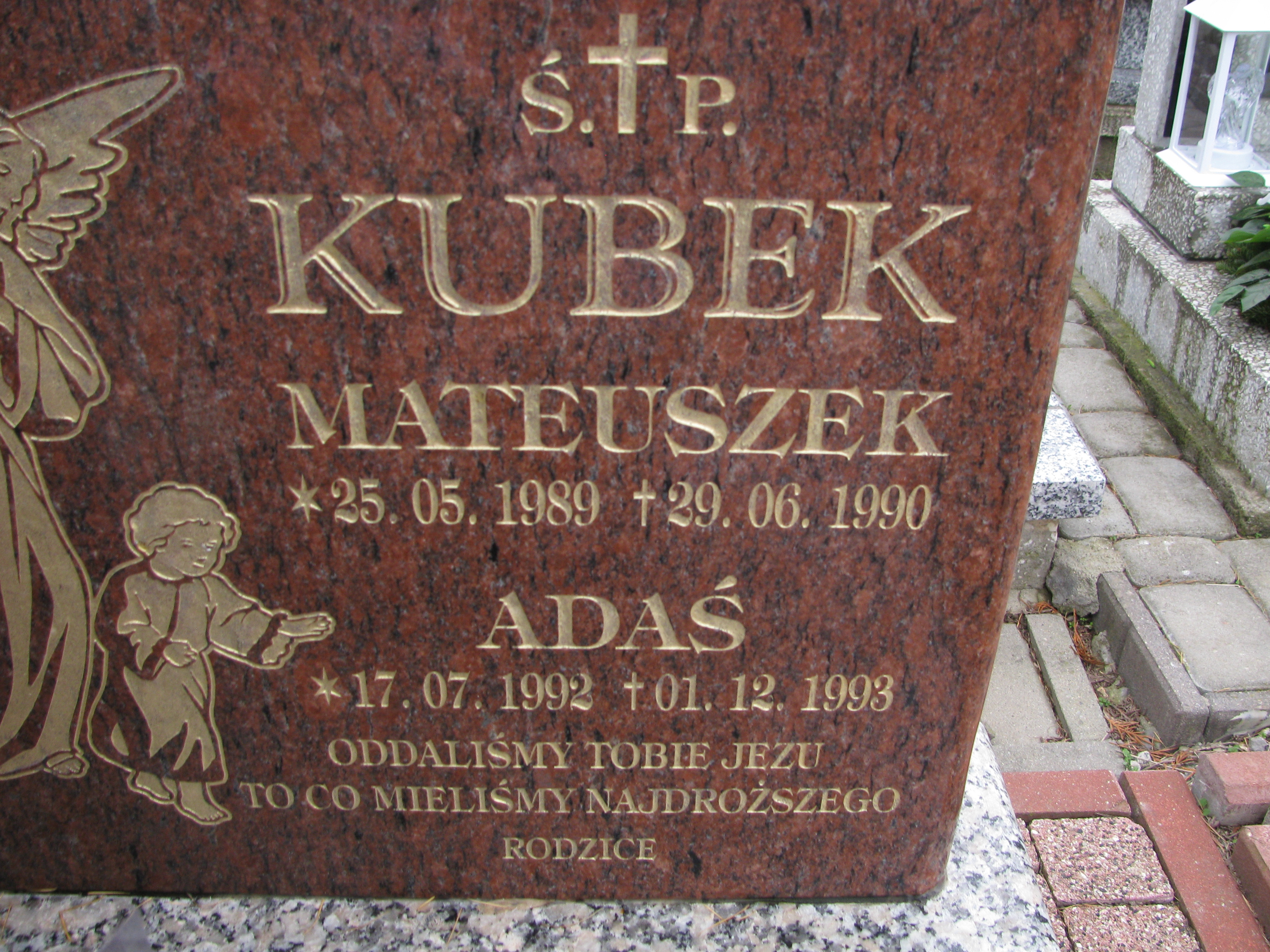 Mateusz Kubek 1989 Góra Motyczna - Grobonet - Wyszukiwarka osób pochowanych