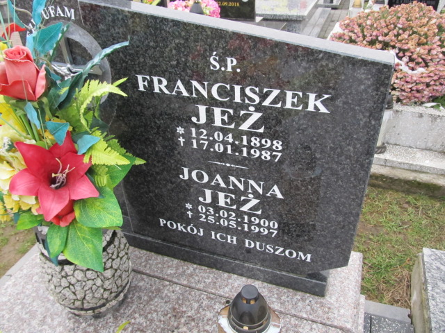 Joanna Jeż 1900 Góra Motyczna - Grobonet - Wyszukiwarka osób pochowanych