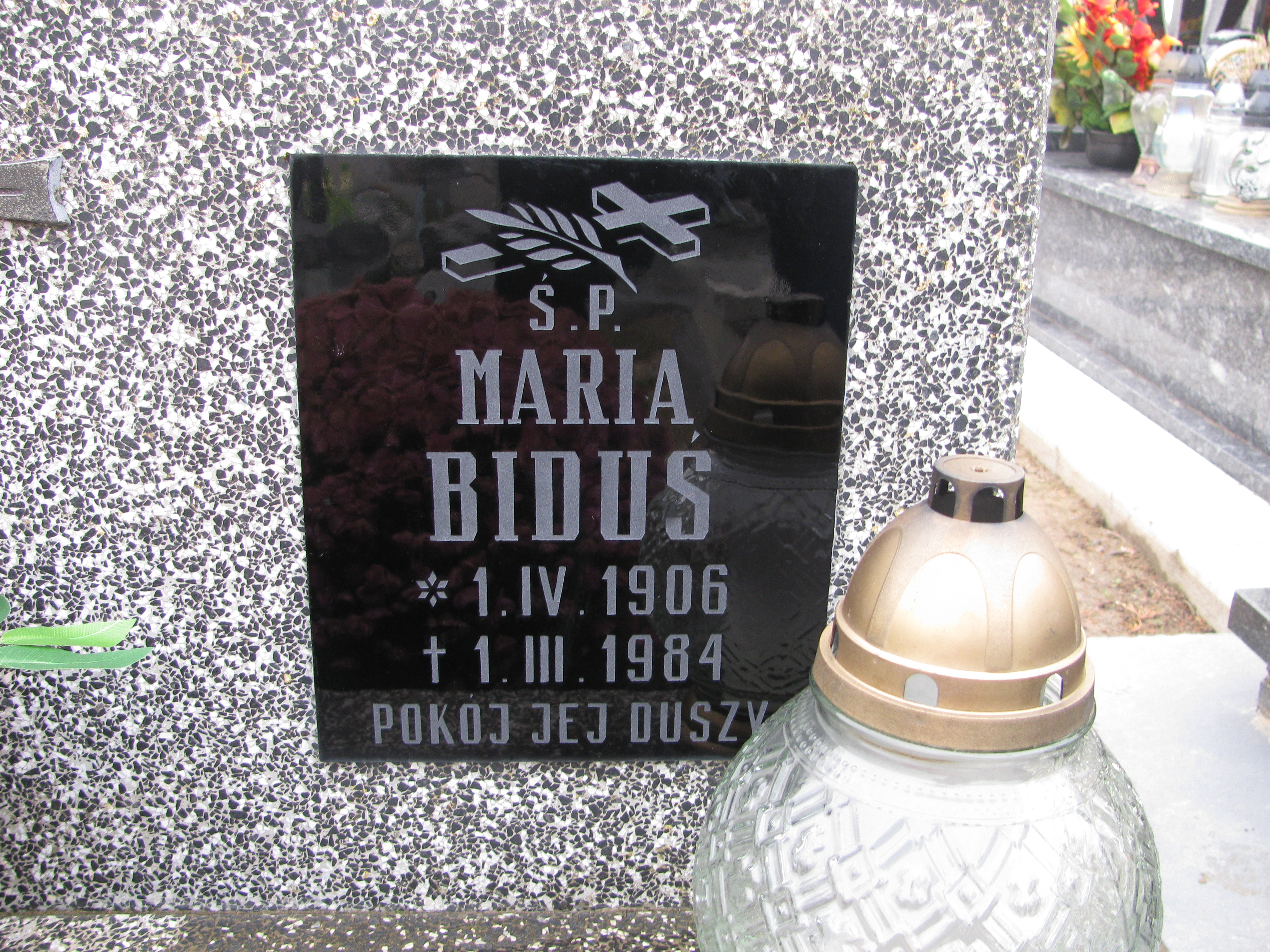 Maria Biduś 1906 Góra Motyczna - Grobonet - Wyszukiwarka osób pochowanych